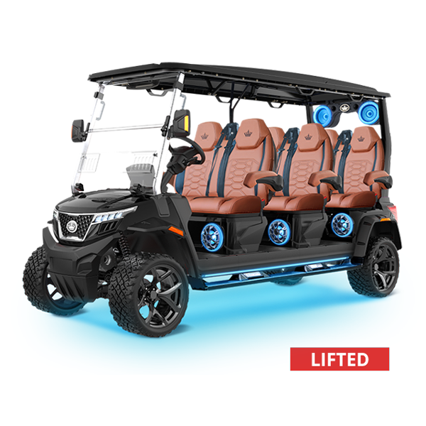 Evolution D6 XT6 4wd color BLACK SAPPHIRE Golf Cart